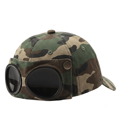 🤣Aviator-Style Baseball Cap — With Glasses Loops and Retro Details! 🧢✨