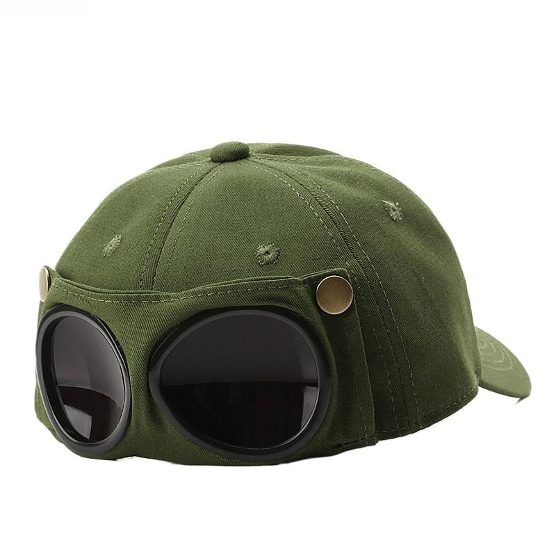 🤣Aviator-Style Baseball Cap — With Glasses Loops and Retro Details! 🧢✨