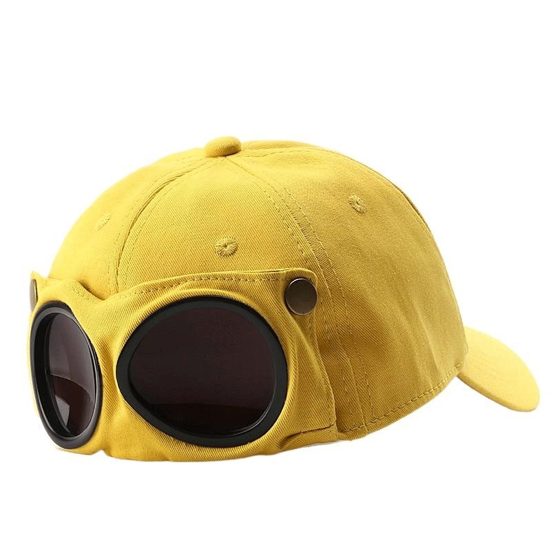 🤣Aviator-Style Baseball Cap — With Glasses Loops and Retro Details! 🧢✨