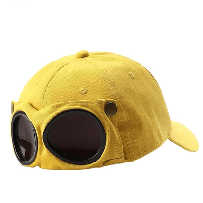🤣Aviator-Style Baseball Cap — With Glasses Loops and Retro Details! 🧢✨