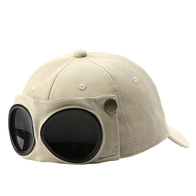 🤣Aviator-Style Baseball Cap — With Glasses Loops and Retro Details! 🧢✨
