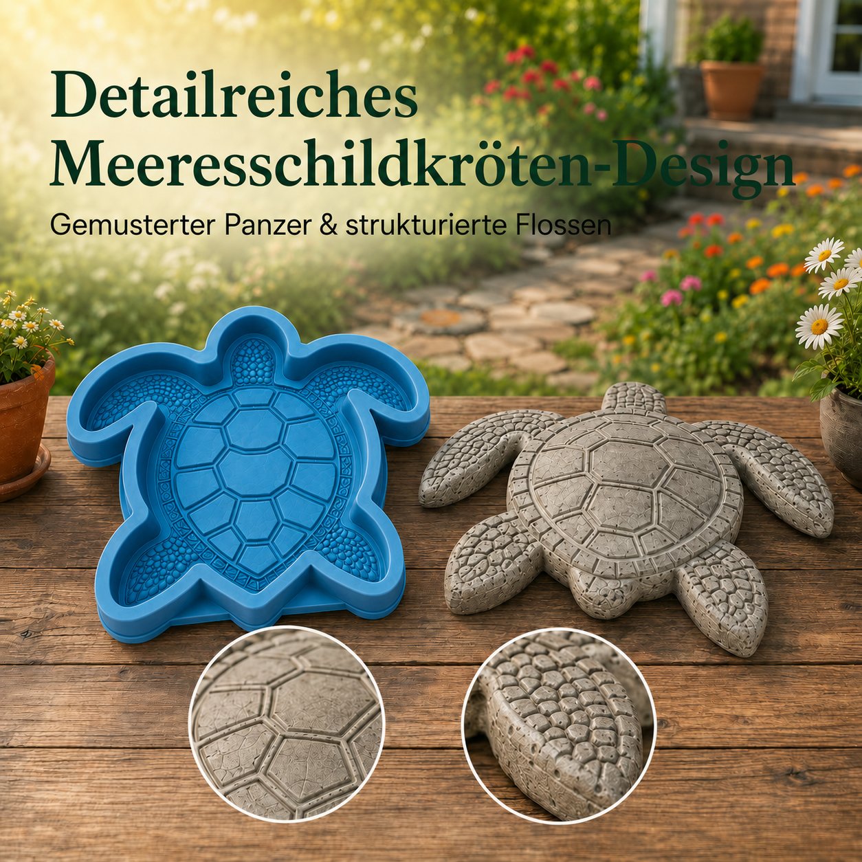 💥 LAST DAY: 49% off – 🌊 Reusable mold for nautical-themed garden decorations
