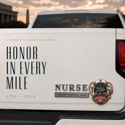 250th Anniversary Nurse Metal Emblem