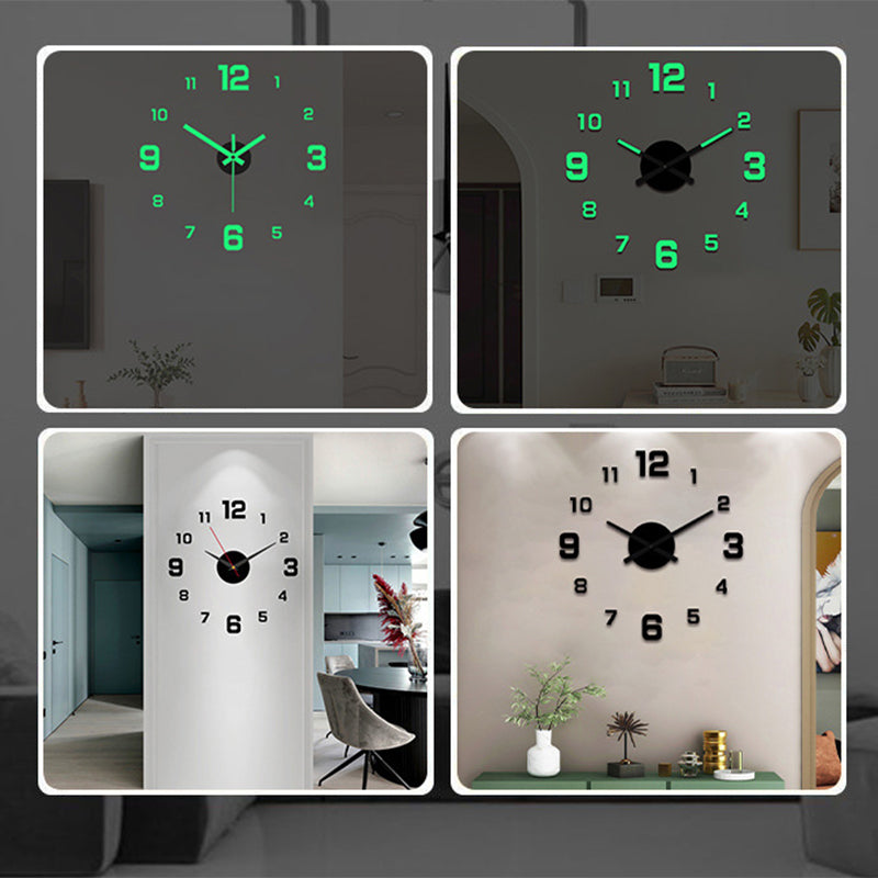 🥳2026 HOT SALE🥳💞50K+ SOLD!💥⏰3D DIY Luminous Acrylic Wall Clock Set